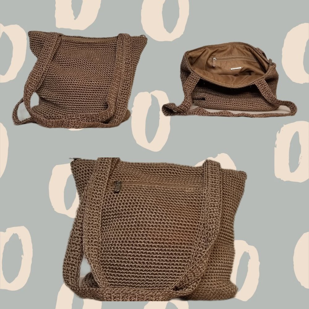 The Sak Tan Woven Signature Handbag